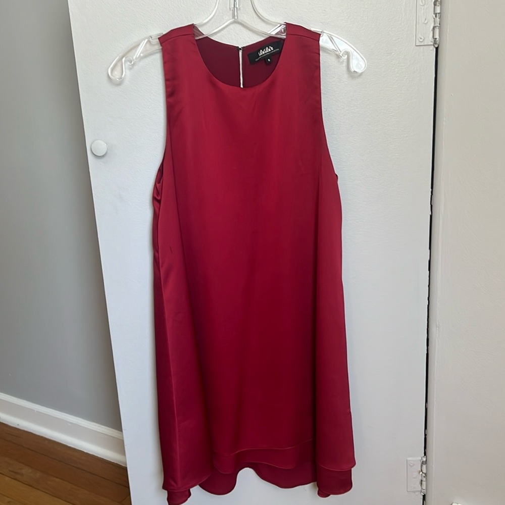 Lulus red satin dress
